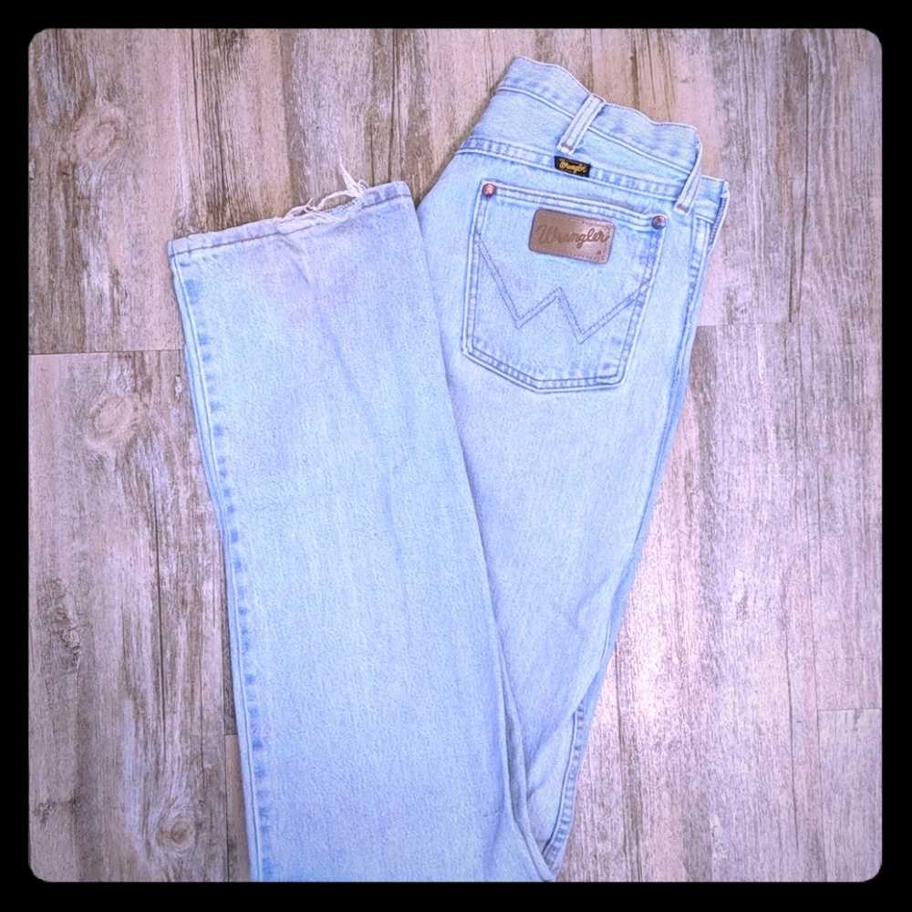 Vintage Light Wash Wrangler Jeans - Picture 4 of 4